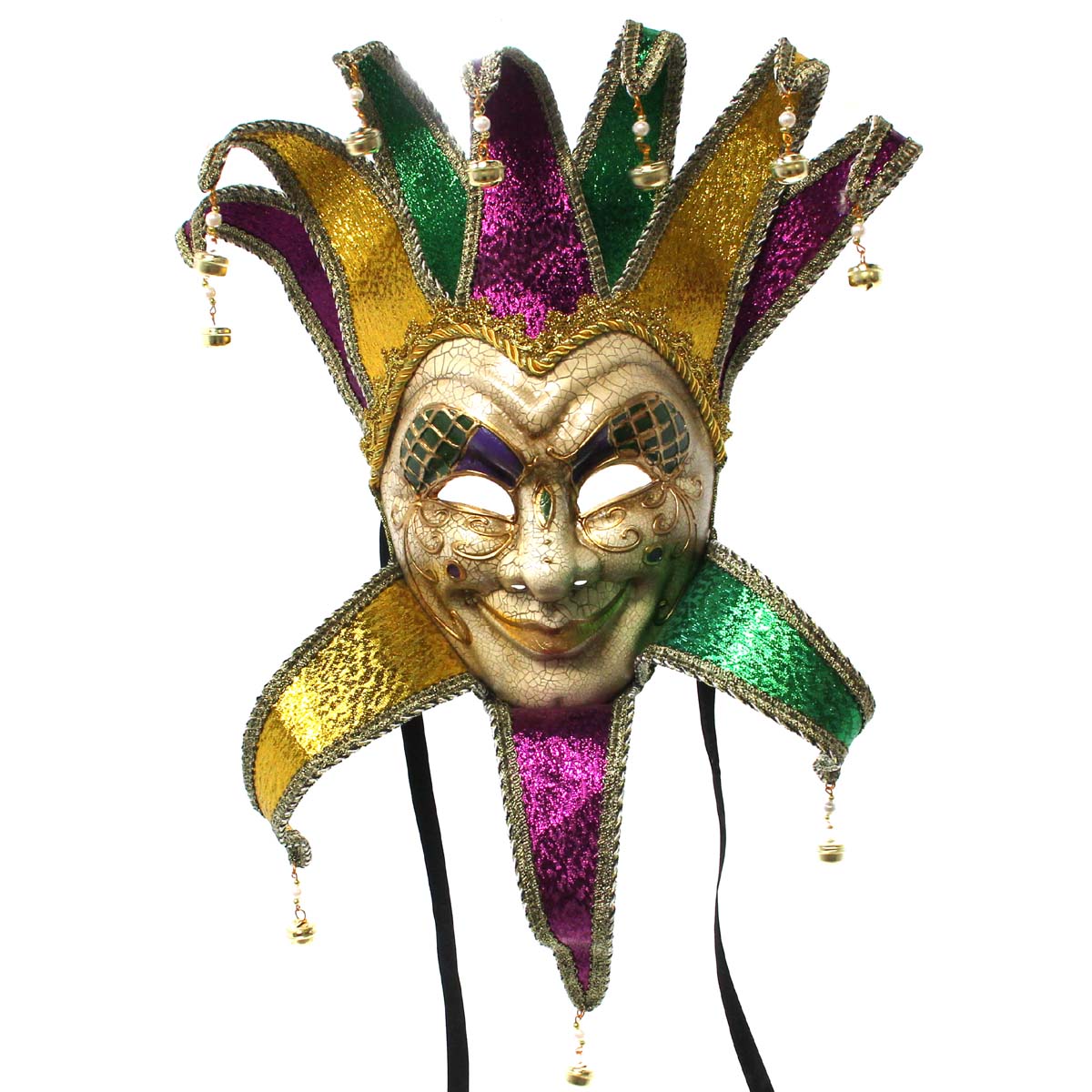 Jester Masks, Mardi gras mask display within a souvenir sho…