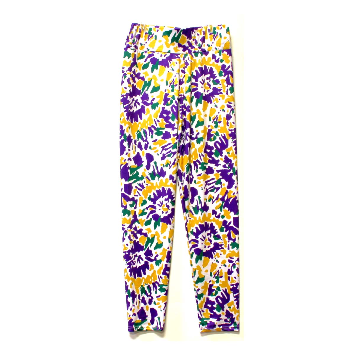 Tie dye shop mardi gras leggings