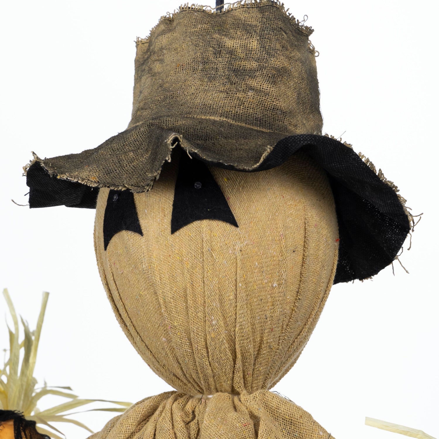 Spooky Scarecrow With Cold White Lights