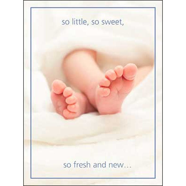 New Baby Card : so little, so sweet,