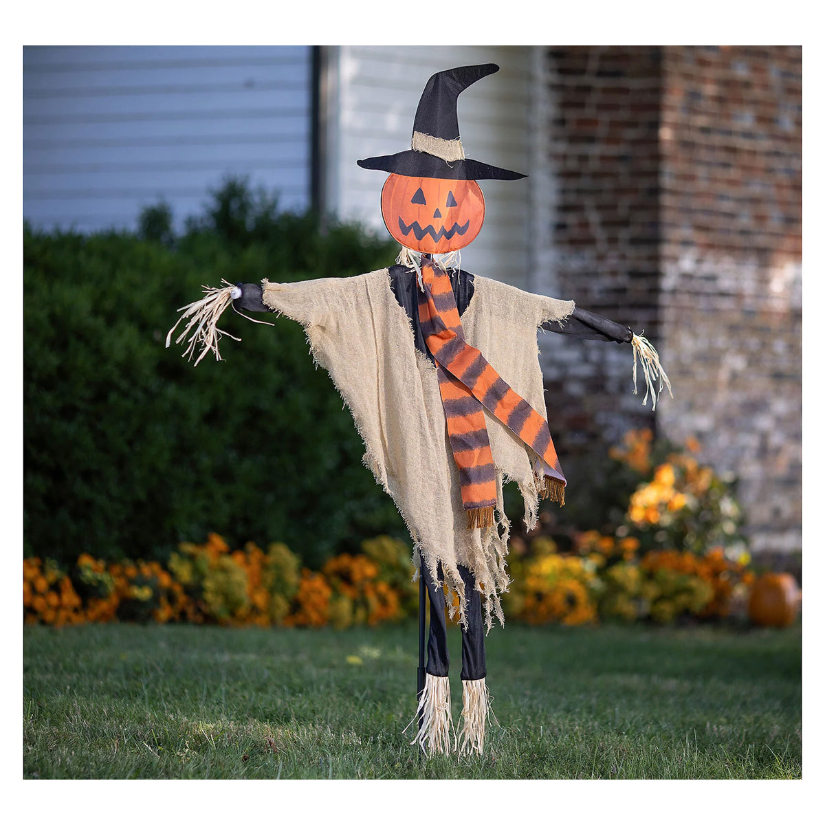 75" Scarecrow Fabric Garden Stake