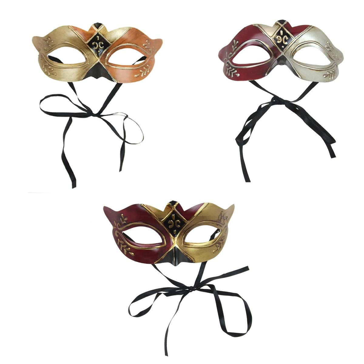 Red Eyemask With Diamonds + Ribbon Tie Eye Masks Red Eyemask With Diamonds + Ribbon Tie Eye Masks