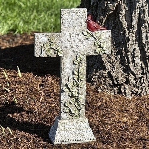 Cardinal Memorial Cross, 16"H