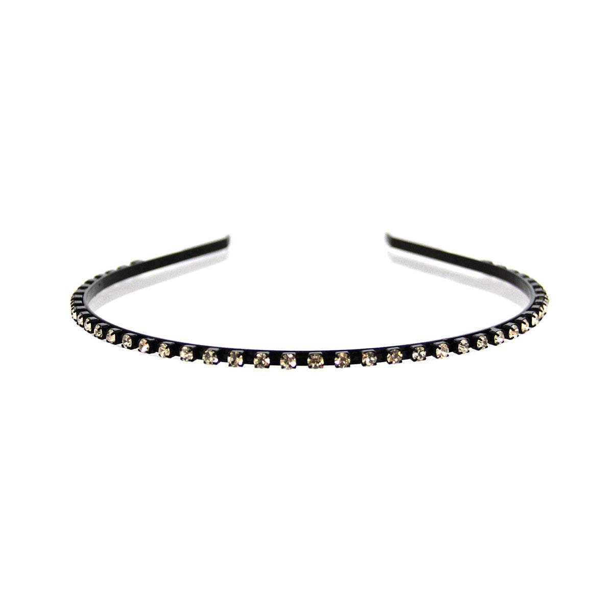 Rhinestone Headband Black