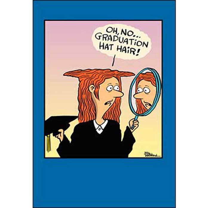 Graduation Card: Hats off you! Congratulations on your graduation.