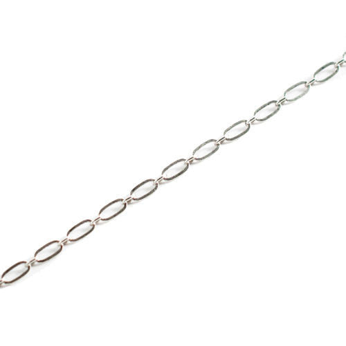 Necklace Silver Oval Chain 24"