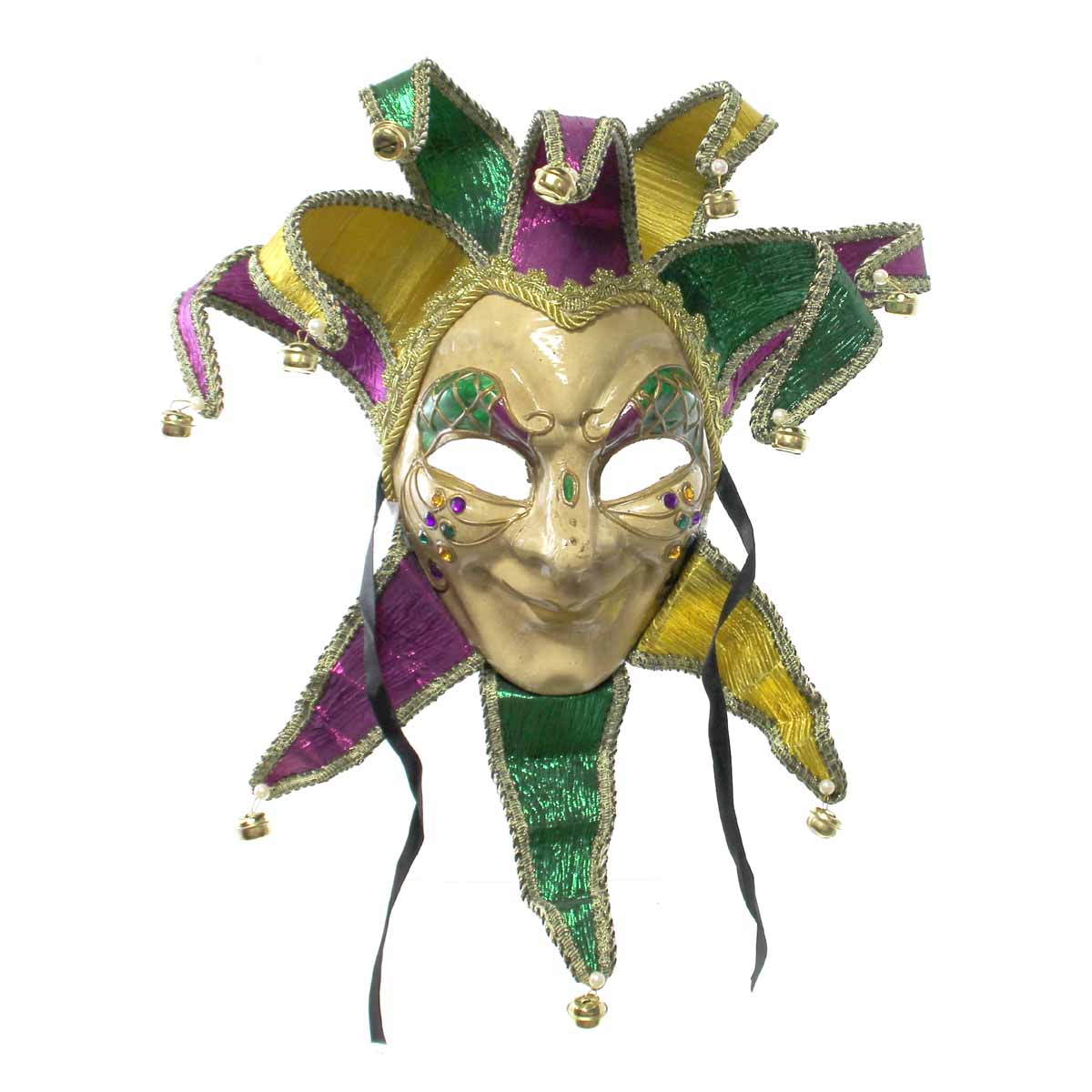 Jester Masks, Mardi gras mask display within a souvenir sho…