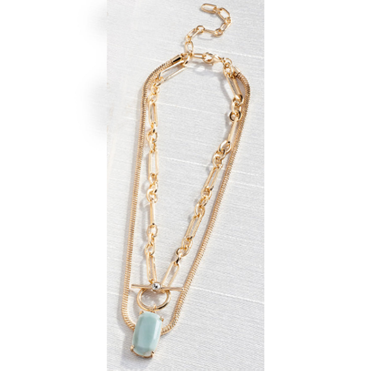 Charlie Paige Multi-Strand Pendant Necklace