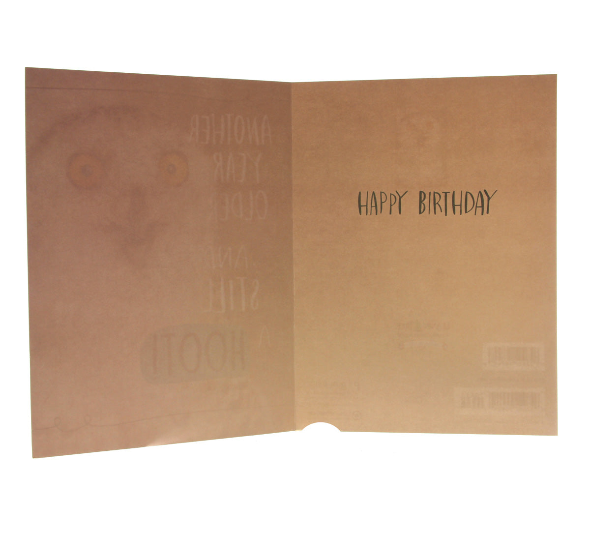 Birthday Card: Another Year Older ...and still a hoot! (w/Owl)