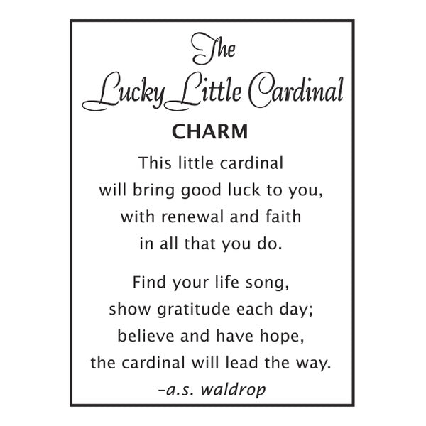 The Lucky Little Cardinal Charms