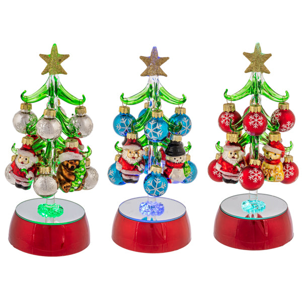 Light Up Christmas Tree with OrnamentSanta Jubilee Gift Shop