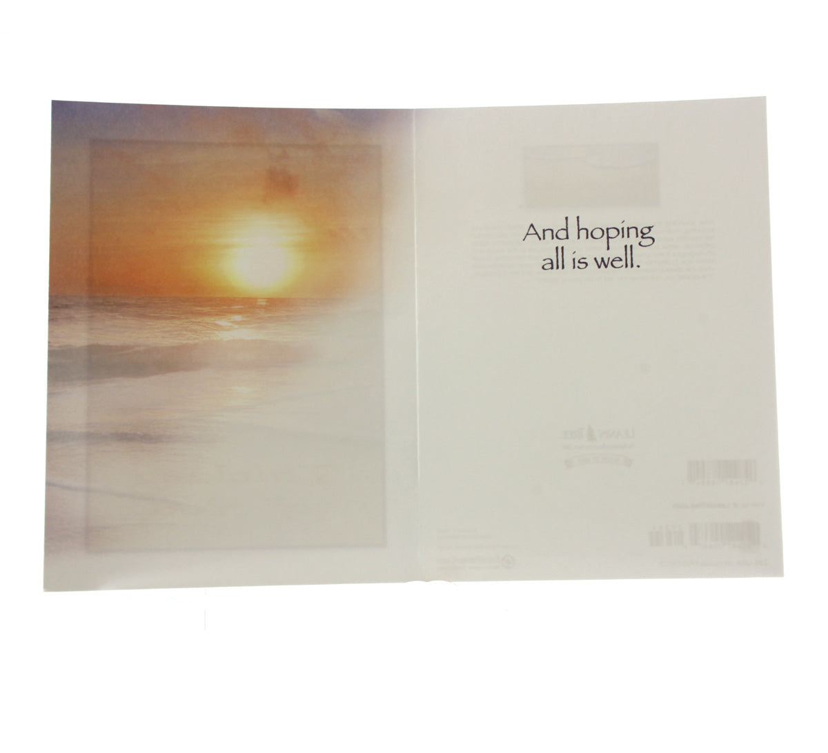 Thinking of you Card : Thinking of you (beach sunset pic)