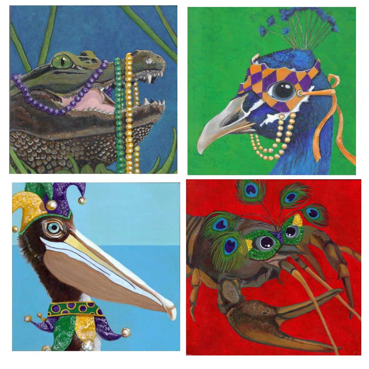 Mardi Gras Notecards