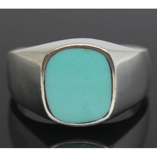 Sterling Silver Turquoise Ring Size 9.5