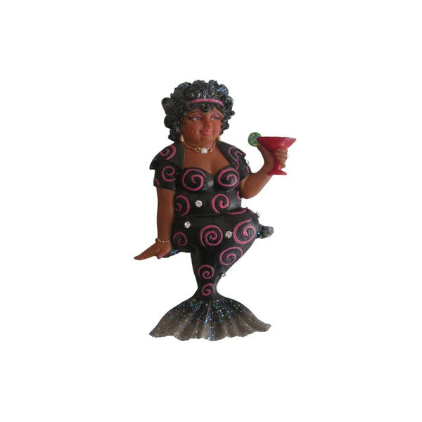 December Diamonds Twirley Shirley Black Mermaid Magnet