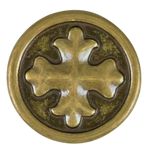 Ginger Snaps Coptic Cross Antique Brass Snap