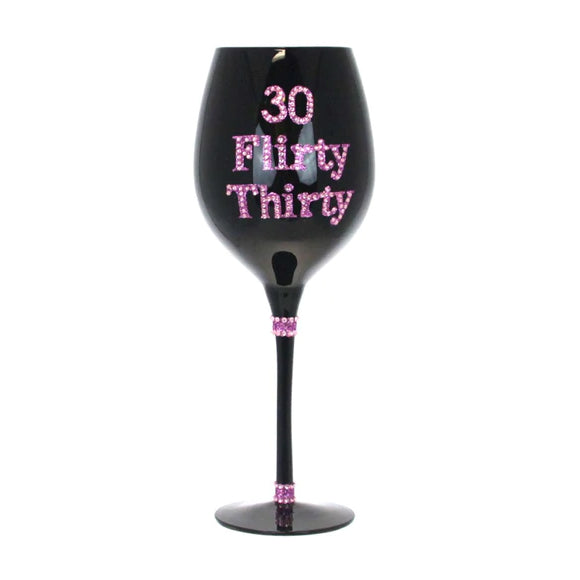 30th birthday wine glass Birthday Wine Glass 30