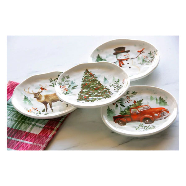 Christmas hotsell appetizer plates