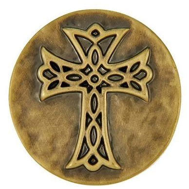 Ginger Snaps Hammered Cross Brass Snap