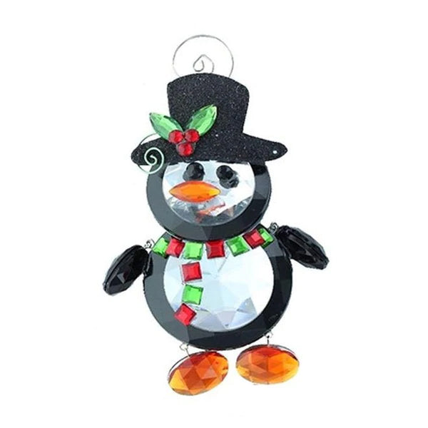 Acrylic Penguin with Hat Ornament