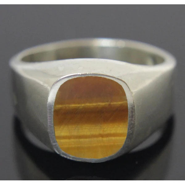 Sterling Silver Cat's Eye Ring Size 10.5