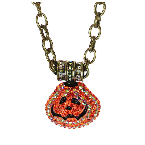 Kirks Folly Smashing Pumpkin Halloween Magnetic Enhancer & Necklace