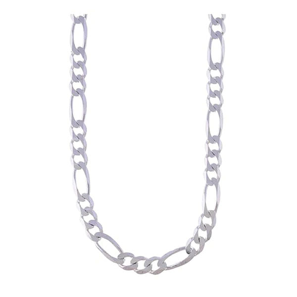 925 Sterling purchases Silver Italian Figaro Chain Necklace 9mm