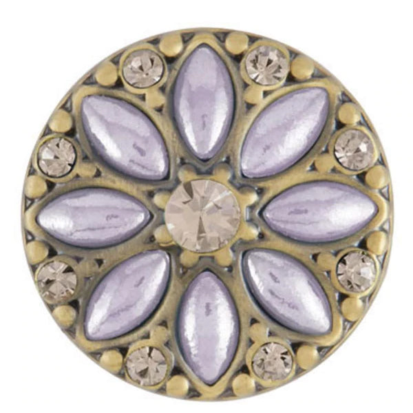 Ginger Snaps Luna Brass - Plum/Black Diamond Snap