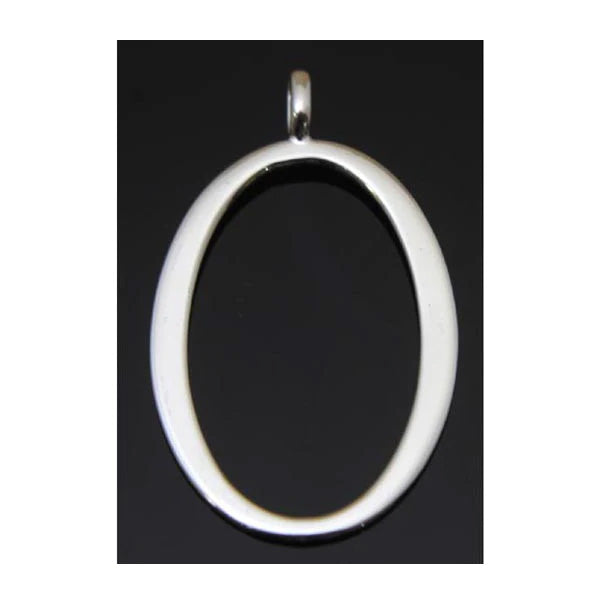 Sterling Silver Oval Pendant