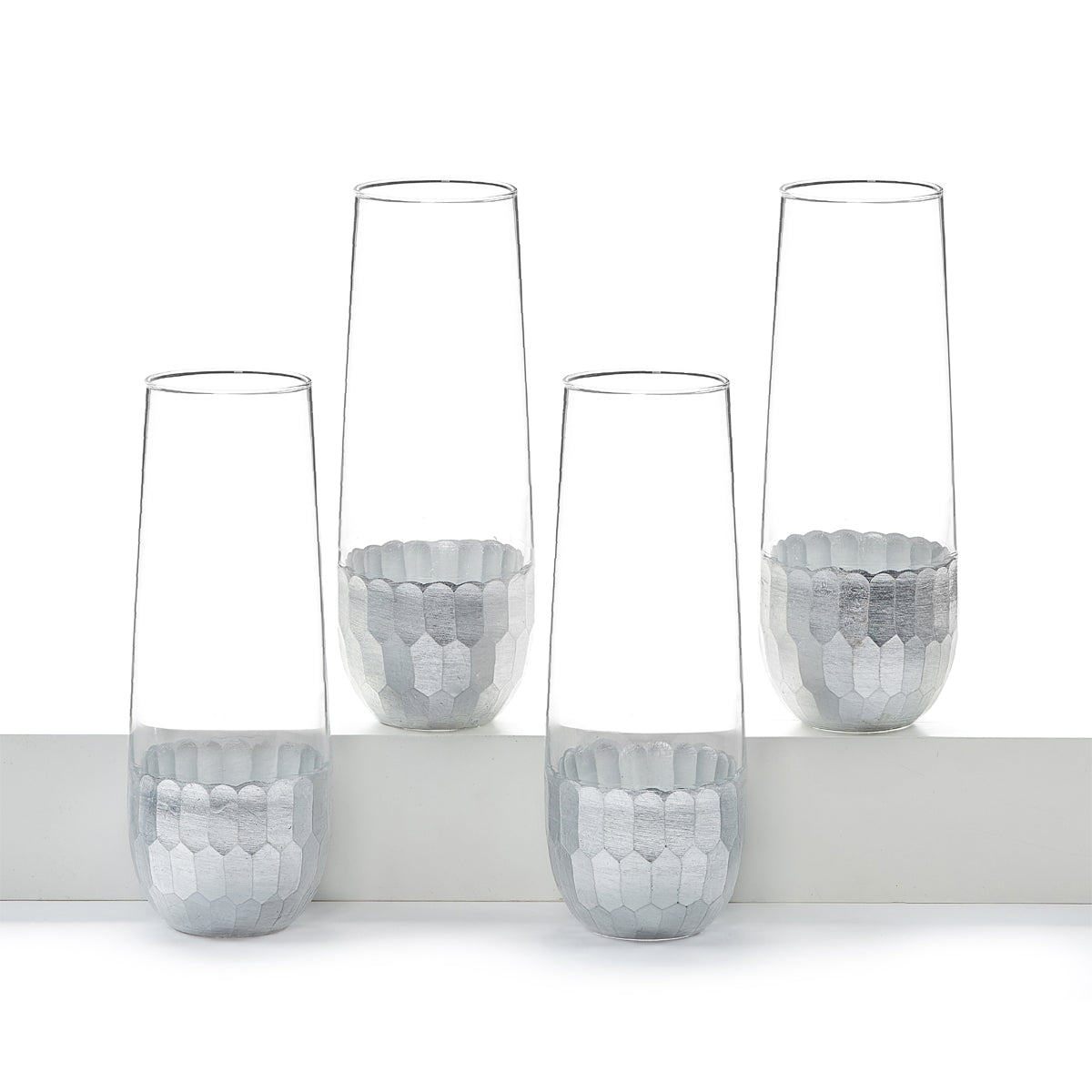 Orleans Romanian Crystal White Wine Glasses, Set of 4 - Stemware - Drinkware