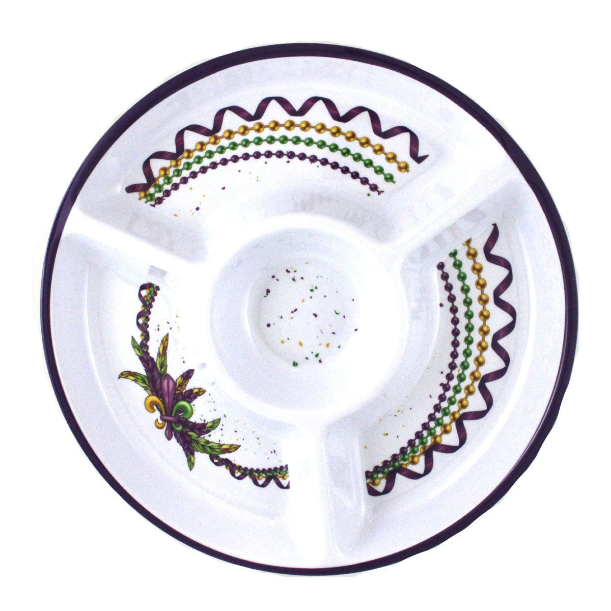 Chip and Dip Beads and Feathers Melamine