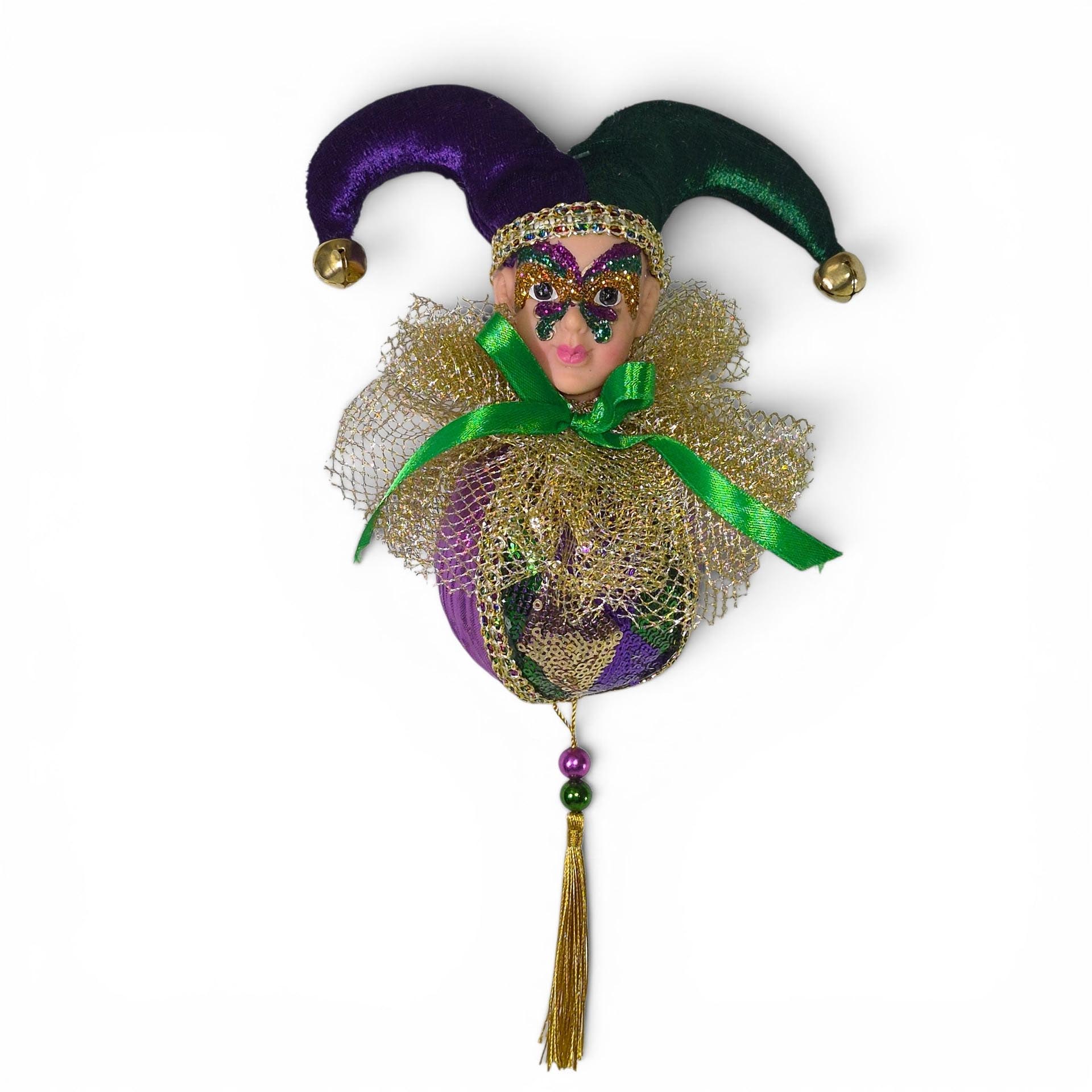 Mardi Gras Jester Onion Ornament 12"