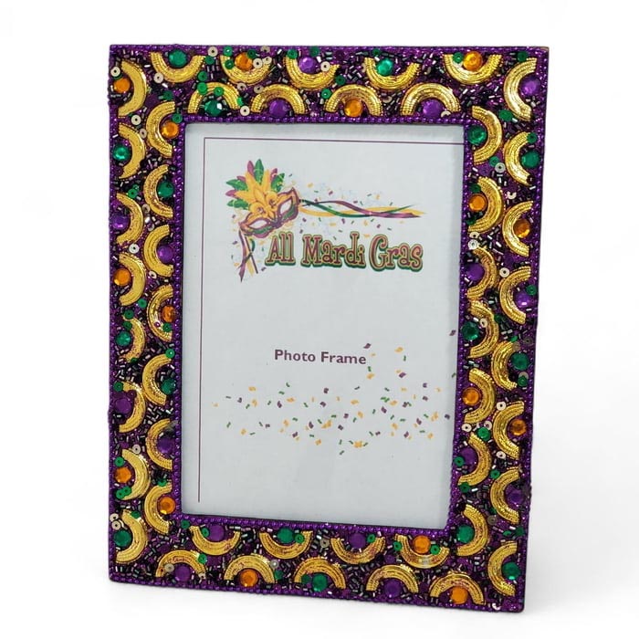 Mardi Gras Half Circle Frame 2 Sizes