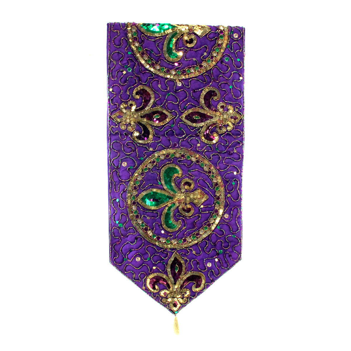 Fleur de Lis Table Runner Purple