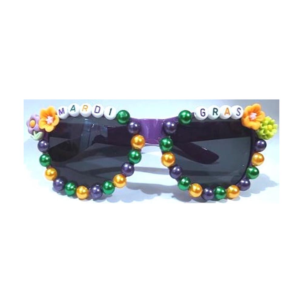 Mardi Gras Word Sunglasses