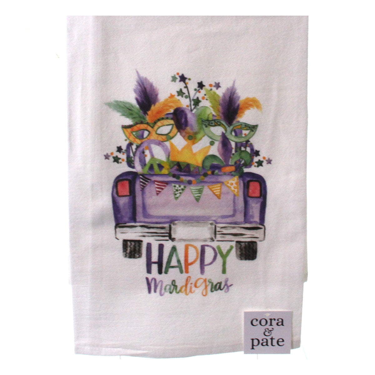 Mardi Gras Flour Sack Towel