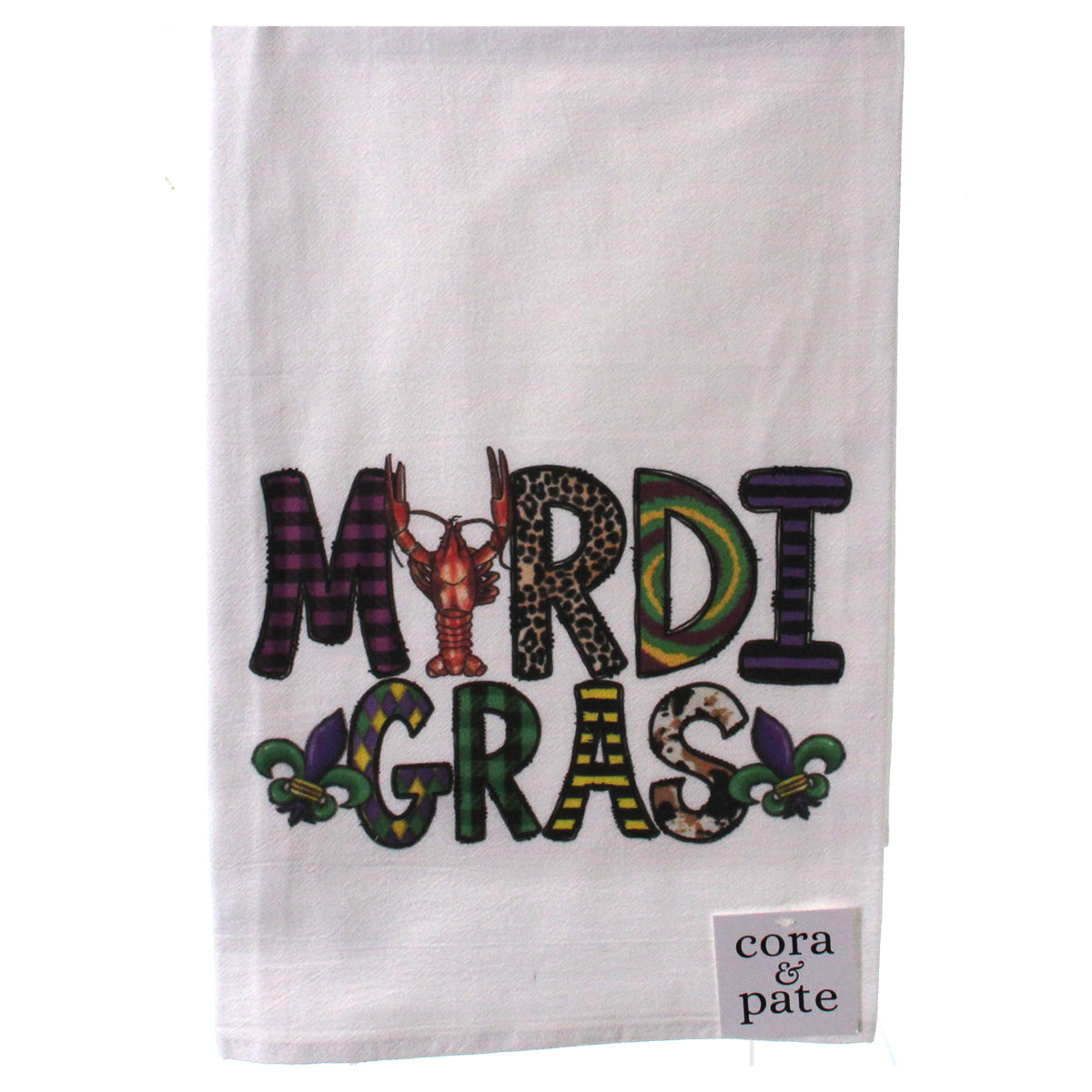 Mardi Gras Flour Sack Towel