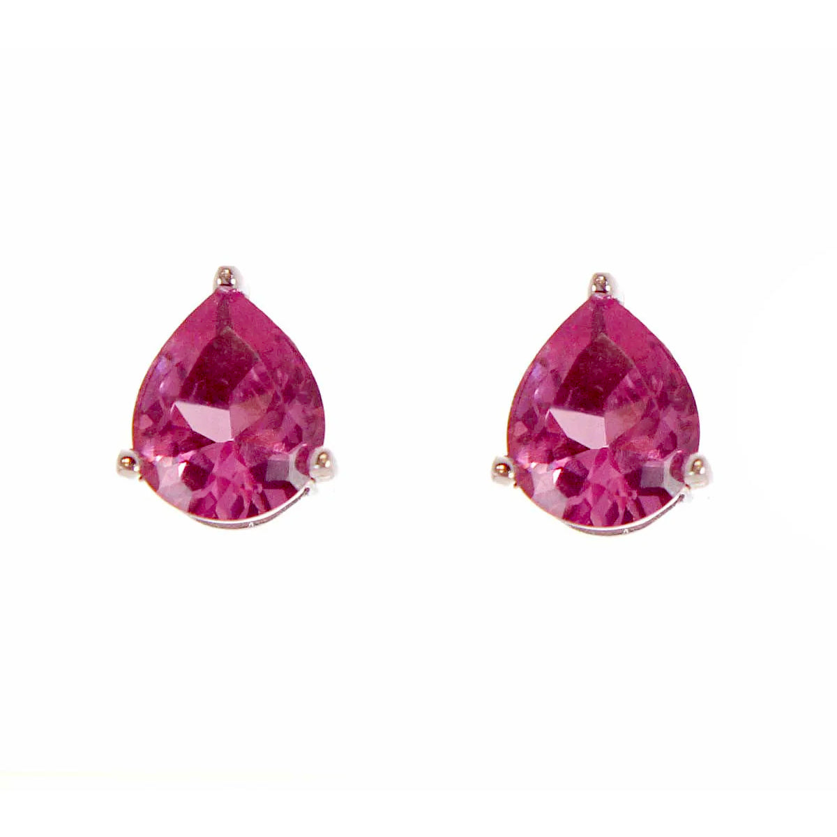 Sapphire Tear Post Earrings