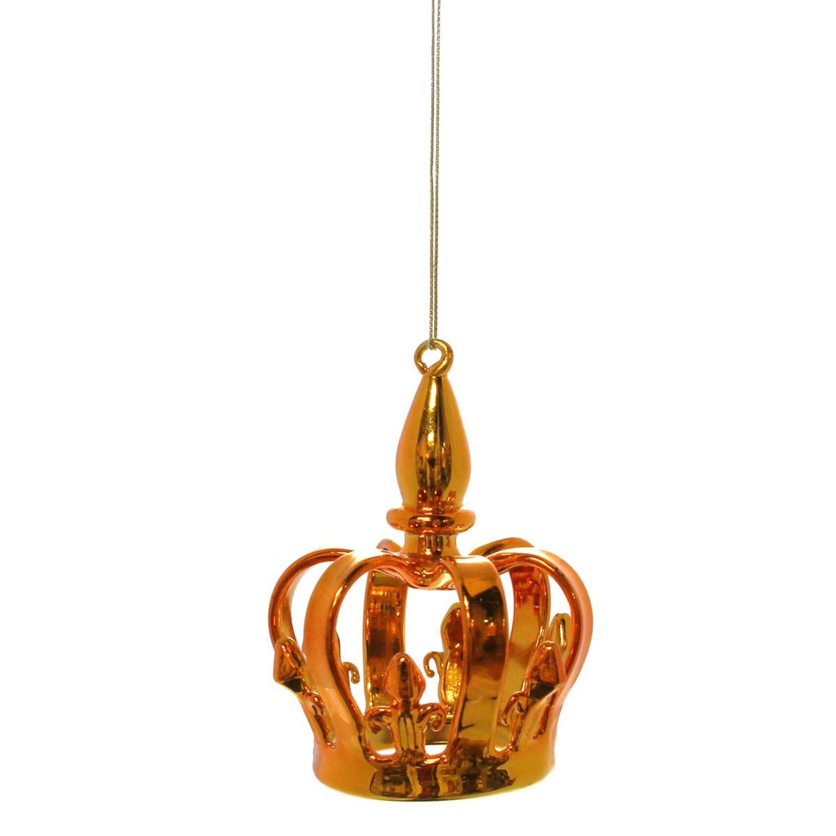 Crown Ornament Copper Glass