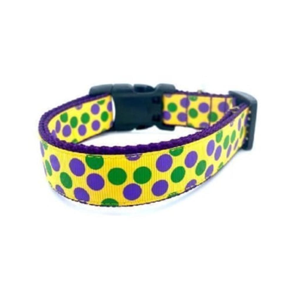 Polka Dot Dog Collar Adjustable 10"