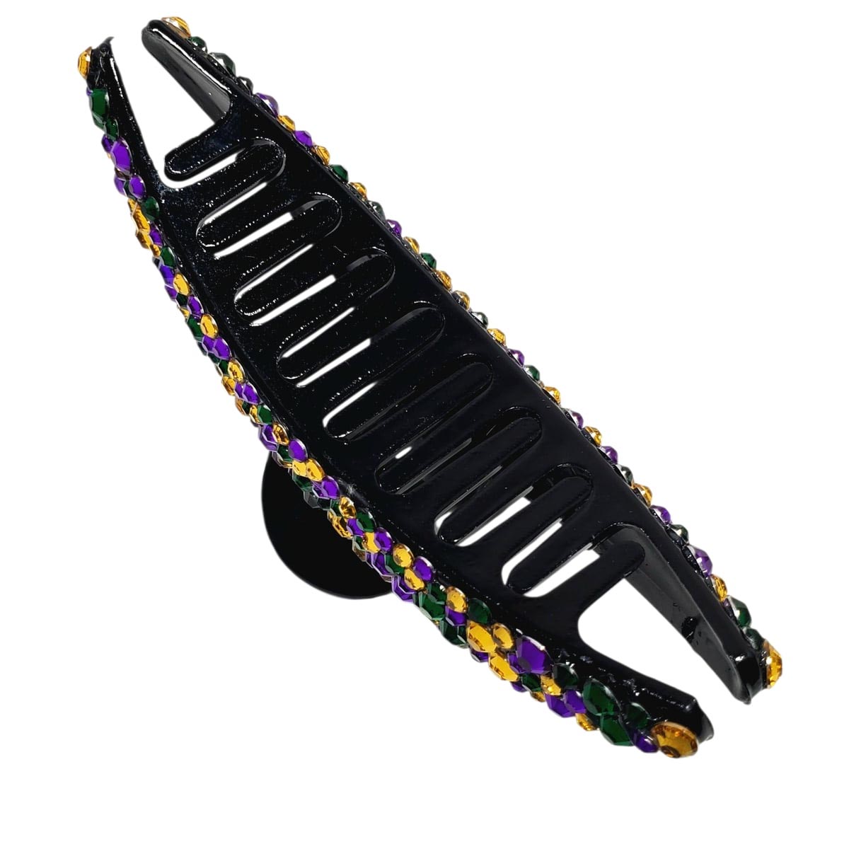 Mardi Gras Rhinestone Hairclip