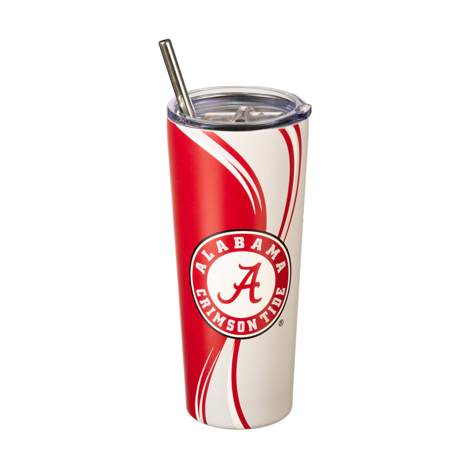 Alabama Crimson Tide The Memory Company Personalized 30oz. Stainless Steel  Bluetooth Tumbler - White