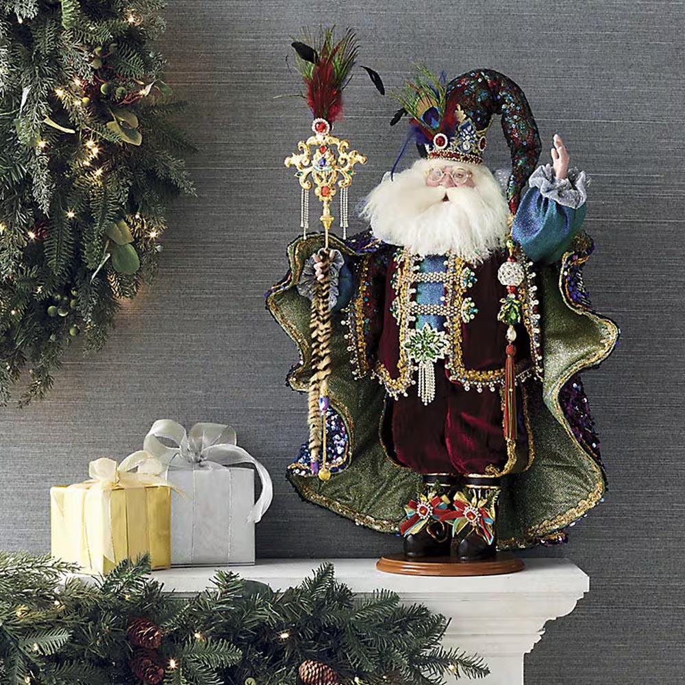 Peacock Jewel Santa Mark Roberts