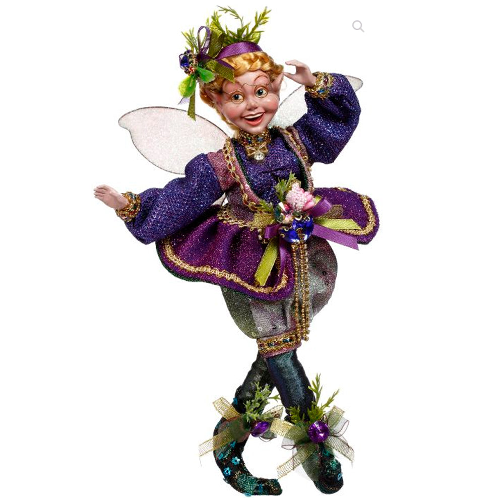 Mardi Gras Peacock Fairy, Girl, Small - 11 Inches