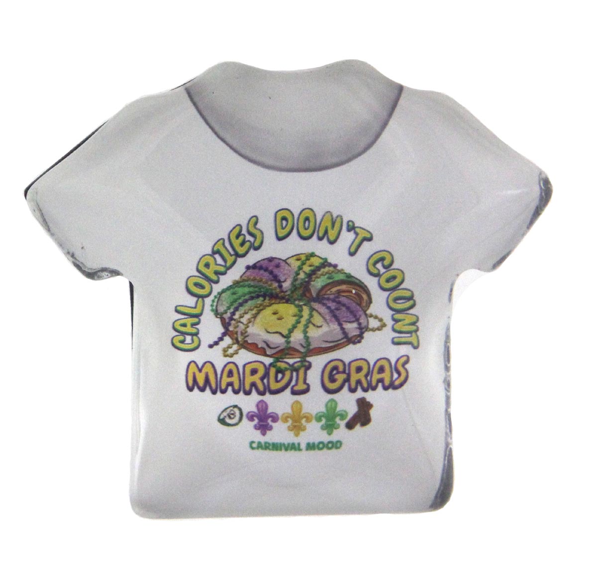 Mardi Gras Shirt Magnet