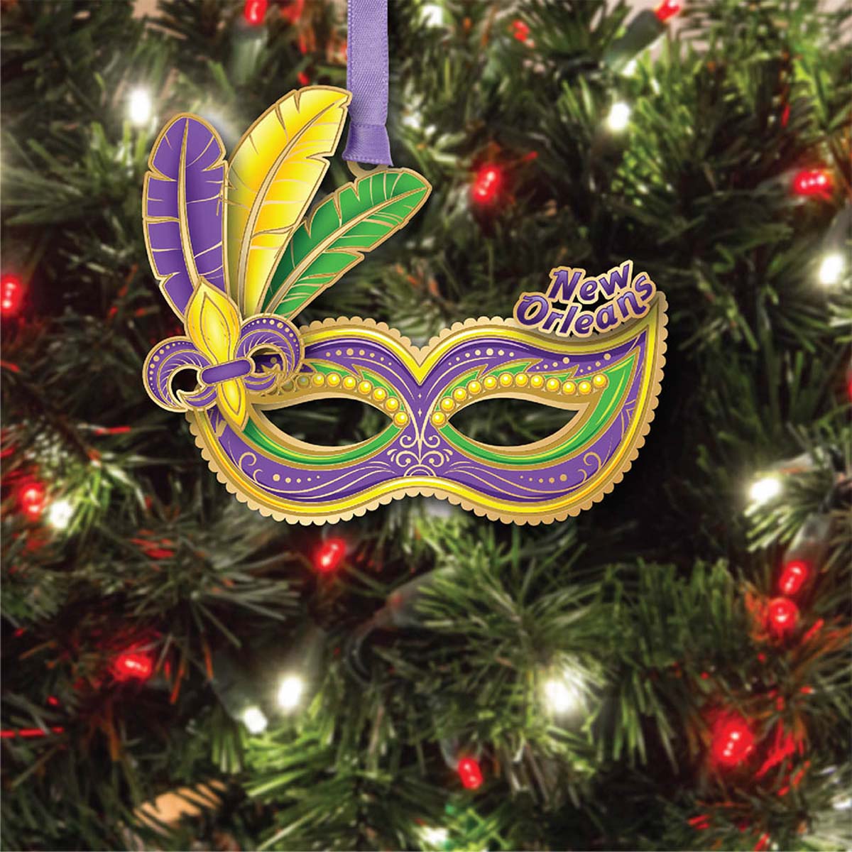 Mardi Gras Mask Ornament