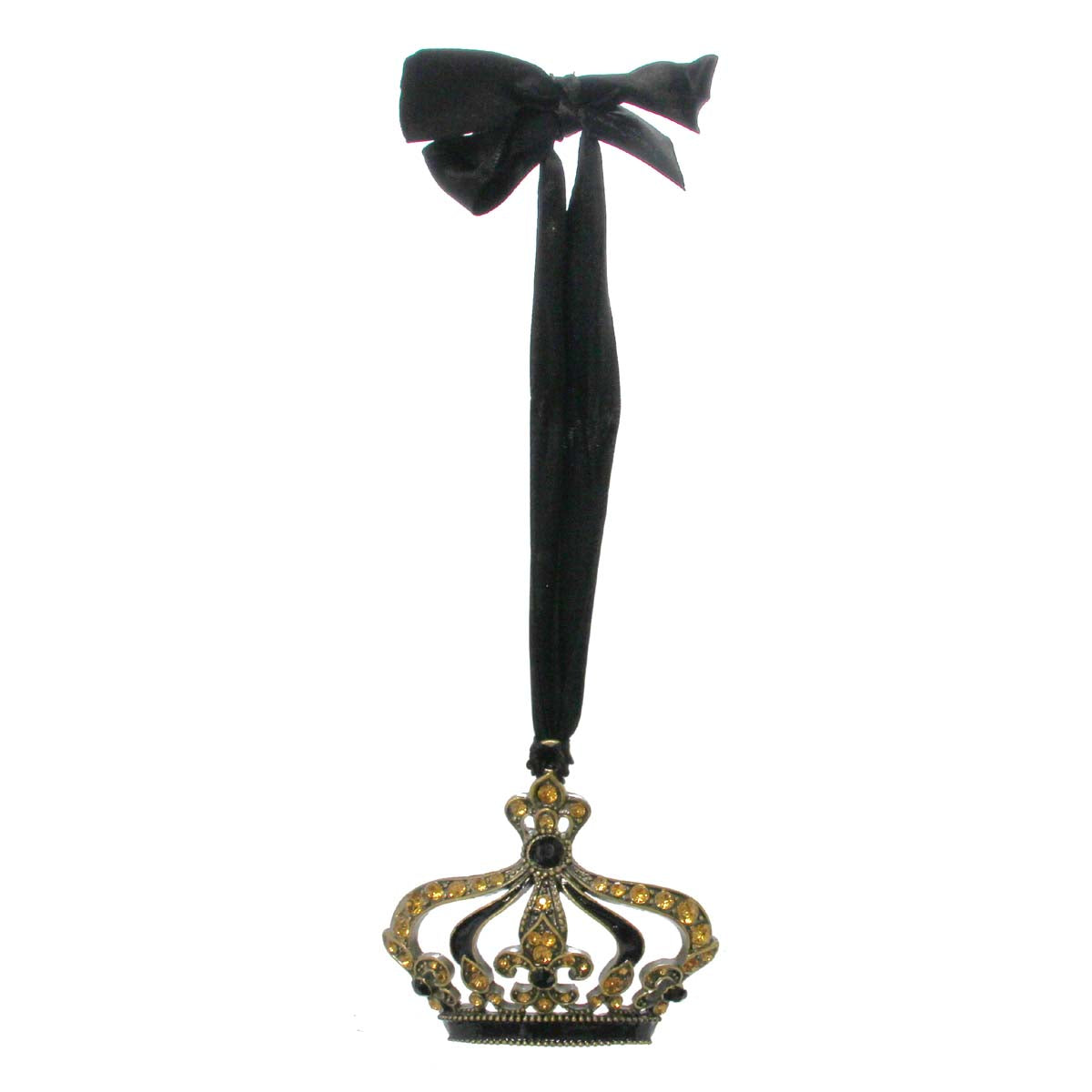 Cloisonne Enamel Crown Black