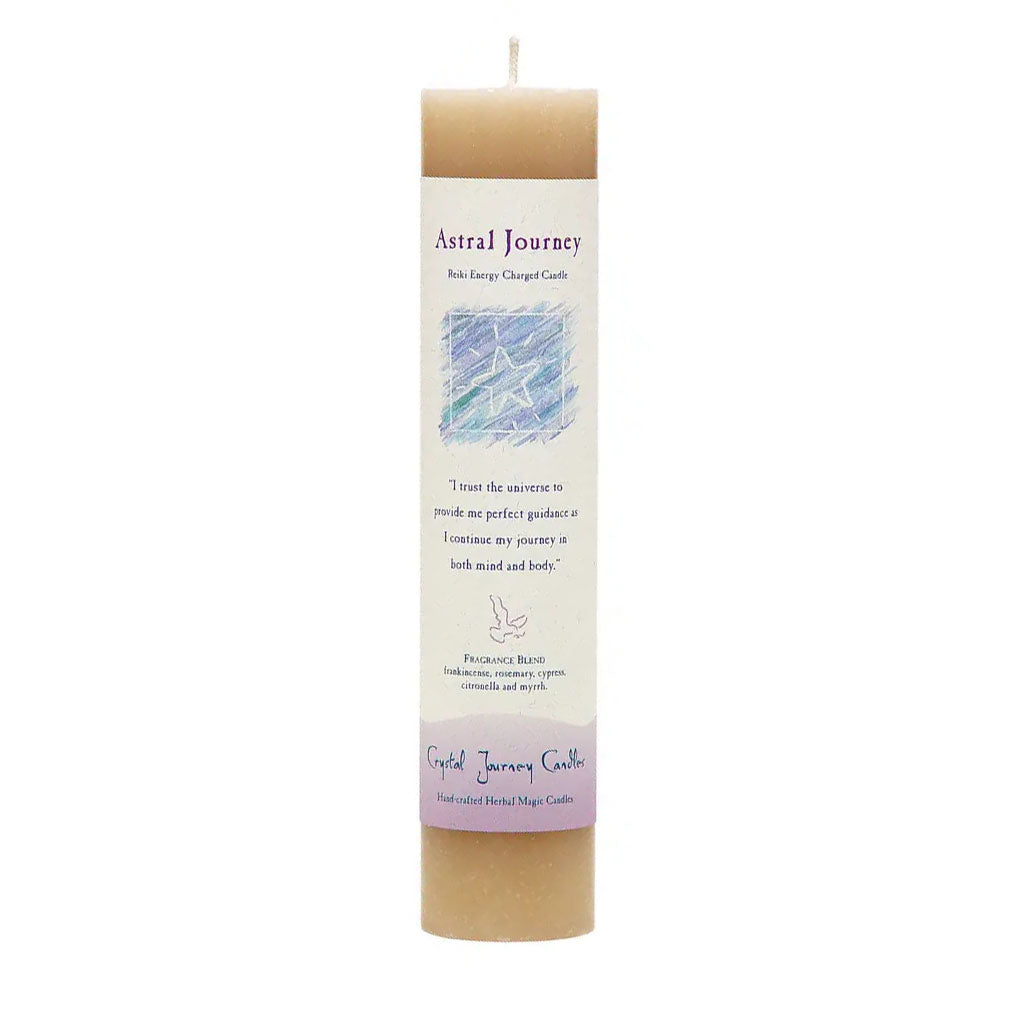 Reiki Herbal Pillar Candle Astral Journey