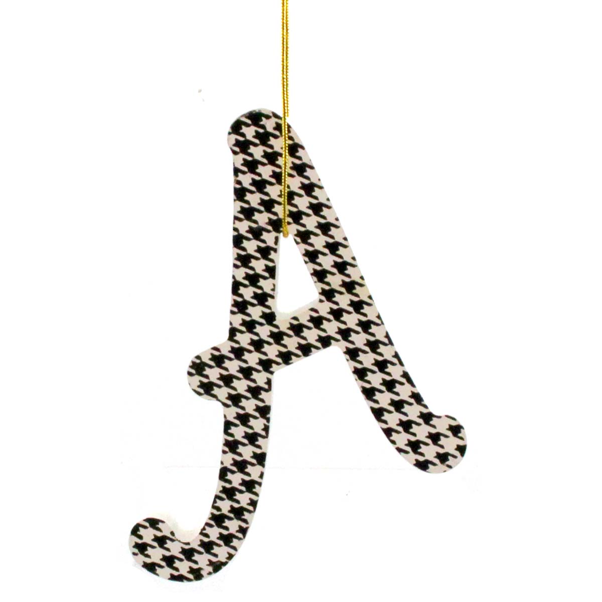 Houndstooth Letter A Small 4"