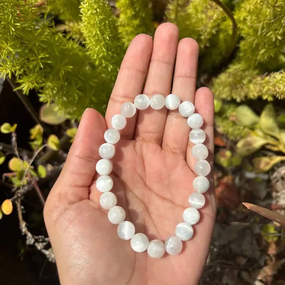 Crystal Bracelet - 8mm Selenite